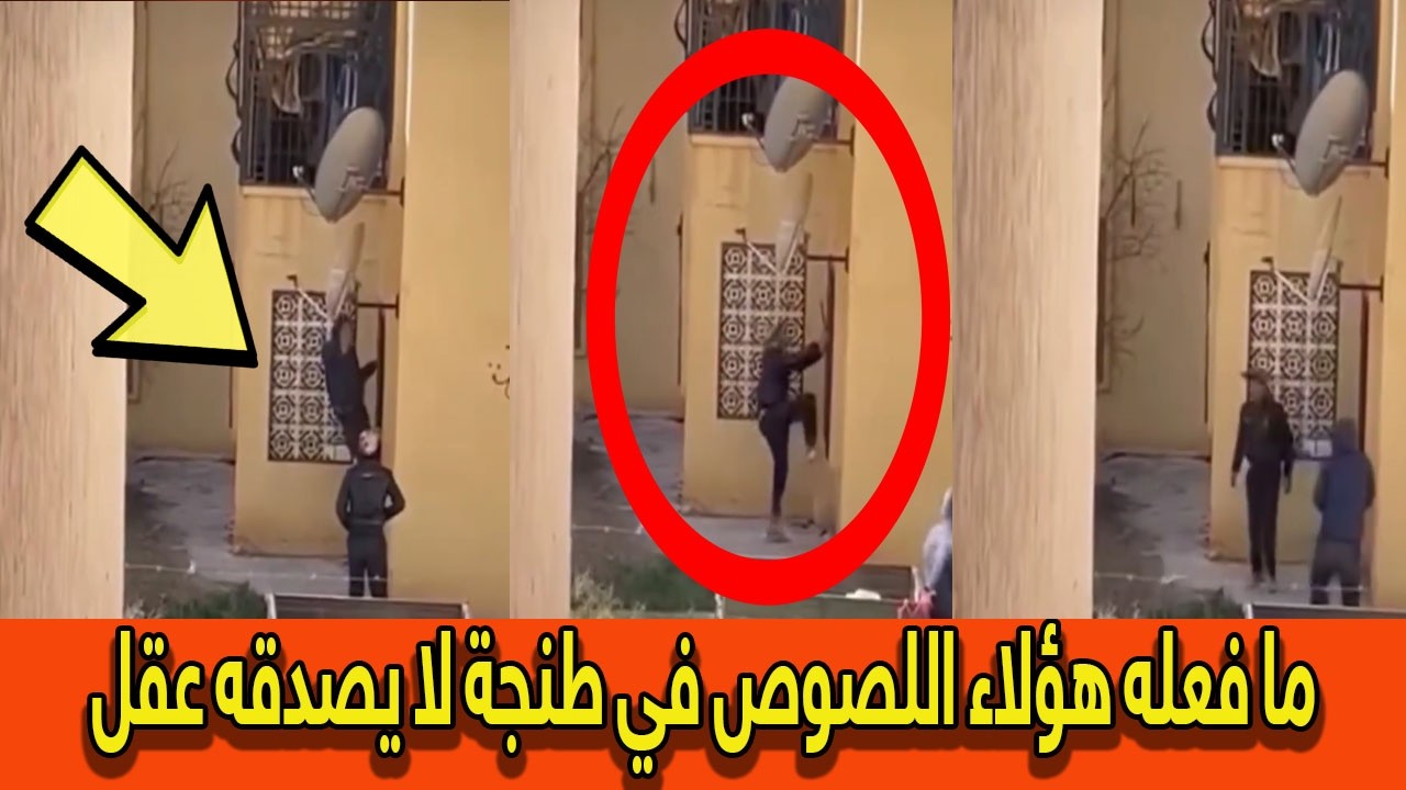 شاهد أغرب سرقة في طنجة: لصوص 'نينجا' يتسلقون العمارات في واضحة النهار! 😱