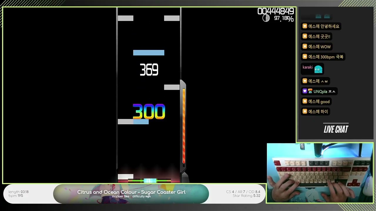 osu!mania 4K | Citrus and Ocean Colour - Sugar Coaster Girl 95.9%