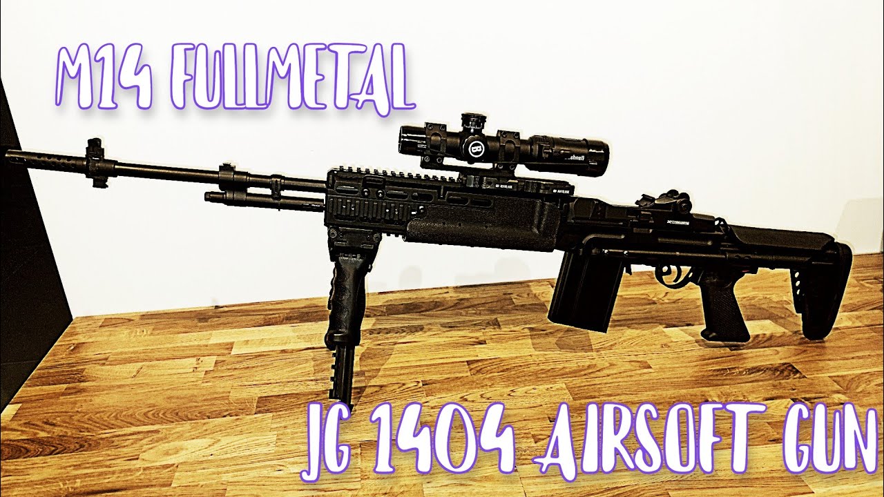 M14 EBR JG 1404 FULL METAL AIRSOFTGUN