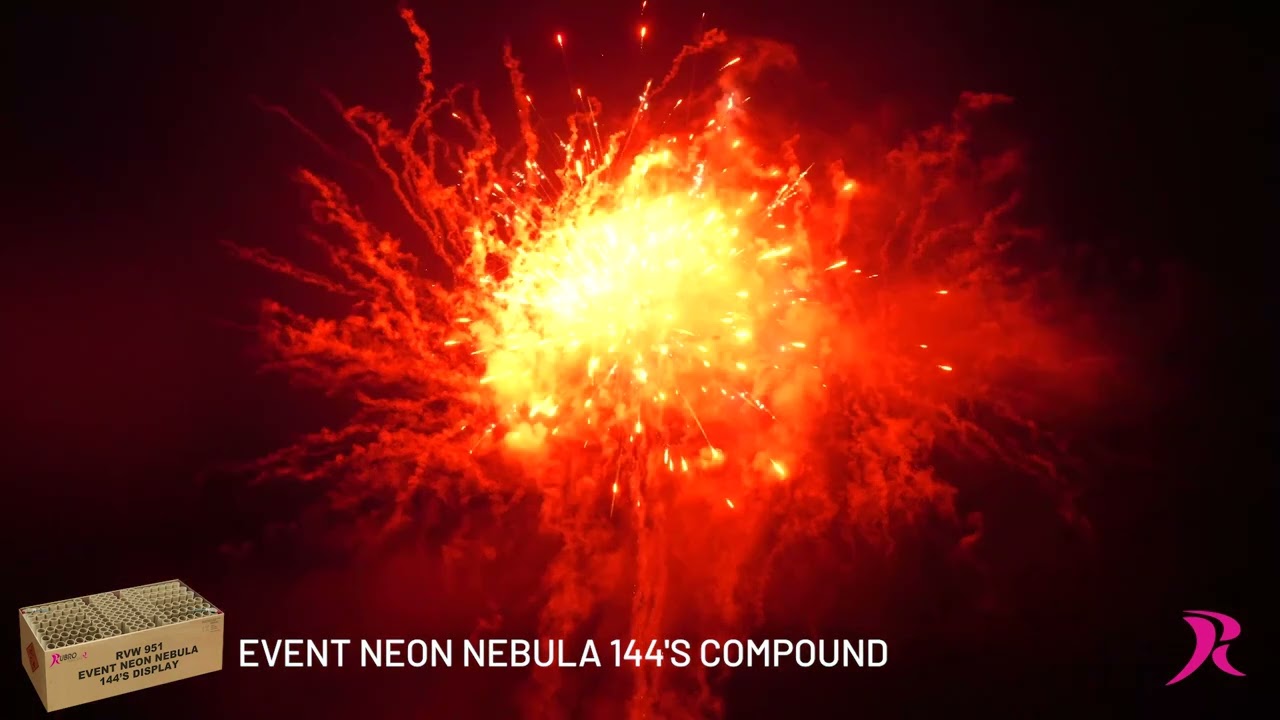 Event Neon Nebula 144-Schuss-Feuerwerkverbund