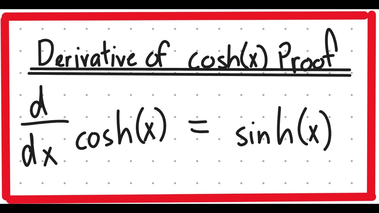 Ableitung von cosh(x) Beweis - DaishinfinityDE