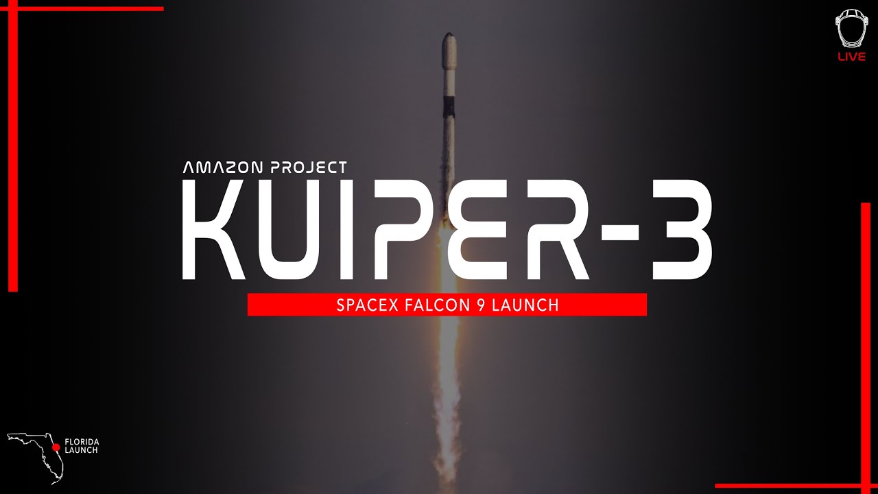 LIFTOFF! SpaceX Amazon Project Kuiper (KF-03) Launch from Cape Canaveral, Florida