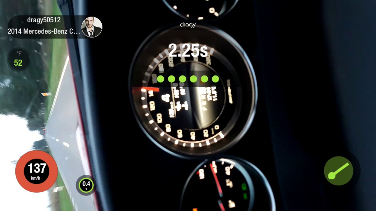 C63 AMG W204 STAGE 1 100-200km/h Dragy