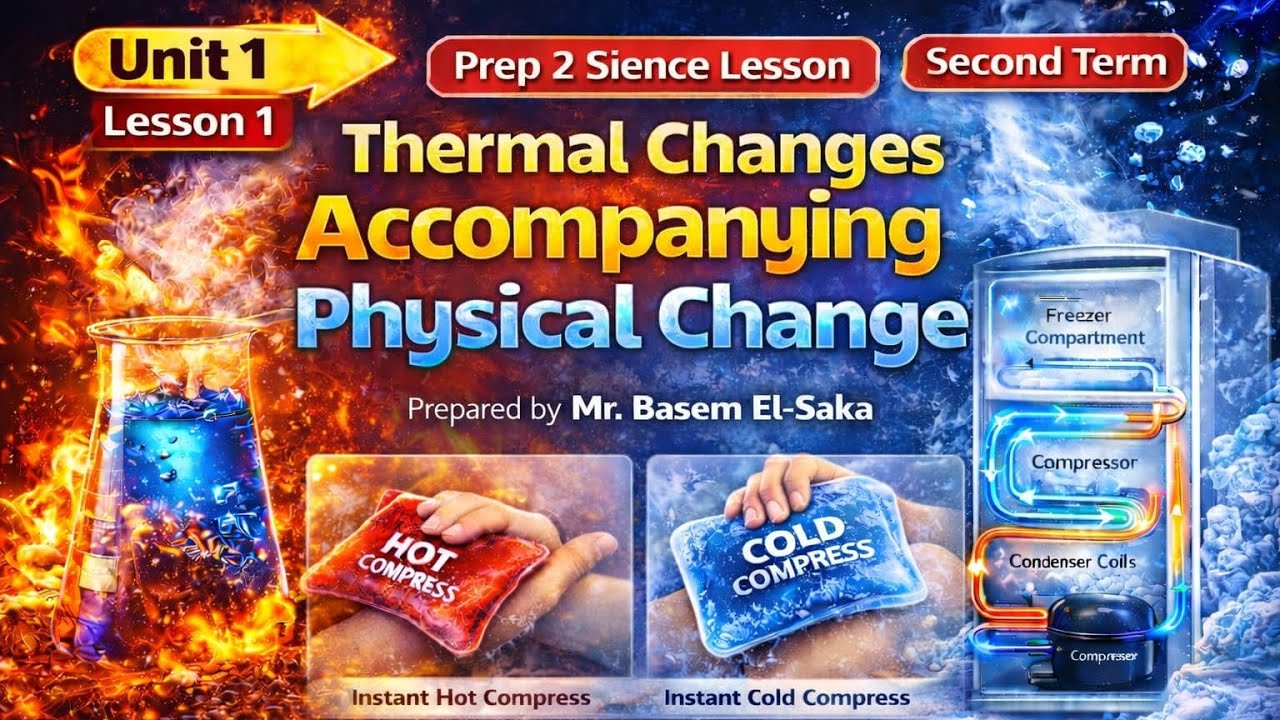 Prep 2 Science | Unit 1 Lesson 1 - Thermal Changes in Physical Change Second Term تانية إعدادي ساينس