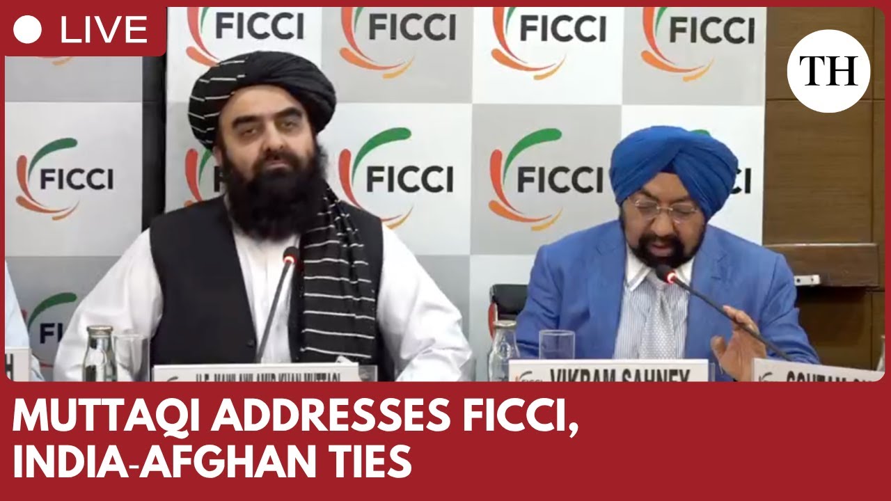 Afghanistan Foreign Minister Amir Khan Muttaqi holds press conference at FICCI