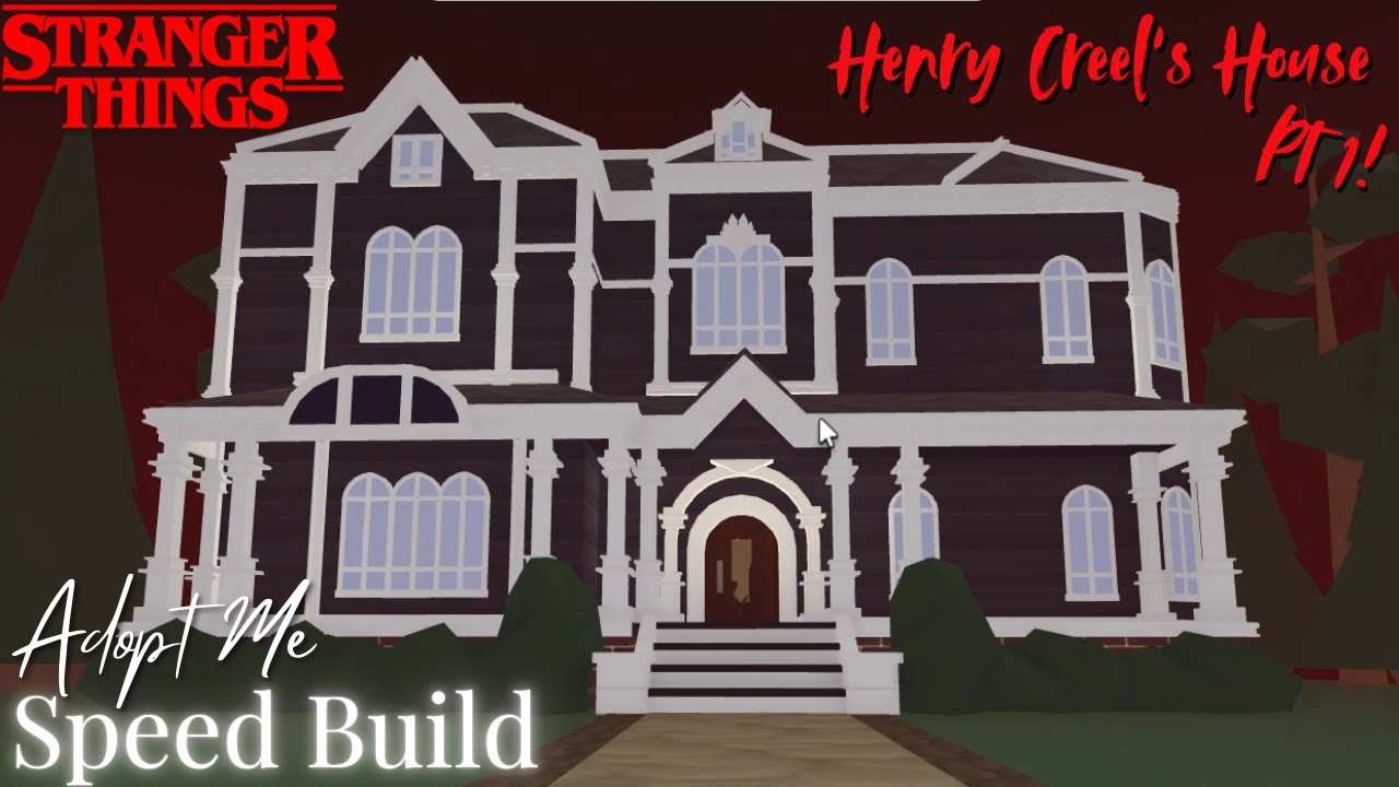 Stranger Things Henry Creel House Speed Build Exterior🍓Roblox Adopt Me🍓Tutorial