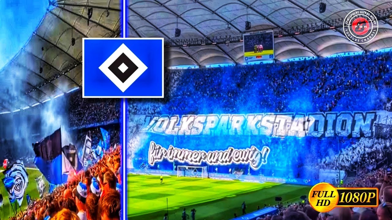 GREAT CHOREOGRAPHY HSV FANS  WHEN AGAINST PREUSSEN MUENSTER • BUNDESLIGA 2 • FT 4-1