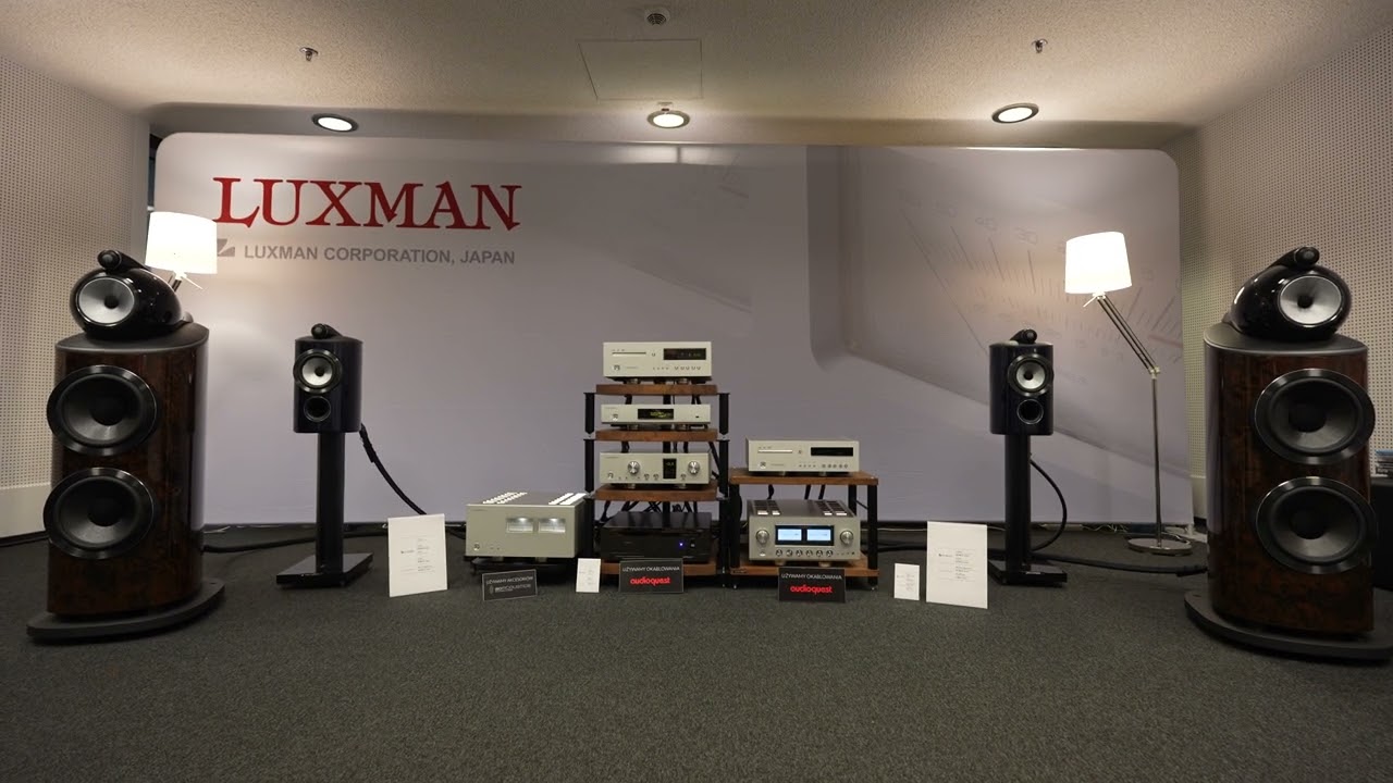 B＆W 801 D4 Signature ＆ LUXMAN C-10X, M-10X, NT-07, D-10X - Warsaw Audio Video Show 2023
