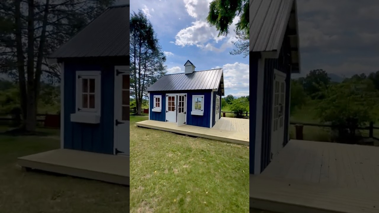 14&rsquo; x 16&rsquo; (onsite build) Storage Shed / She Shed w/deck #gardenshed #shorts #truecraftsheds