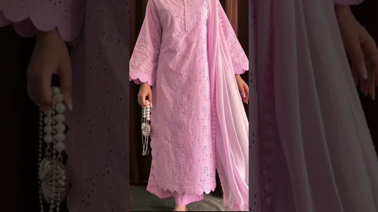 Baby Pink Color Summer Dress Design 2025