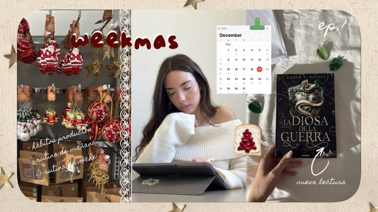 rutina y hábitos productivos, nueva lectura y bibliotecas | weekmas ep.1