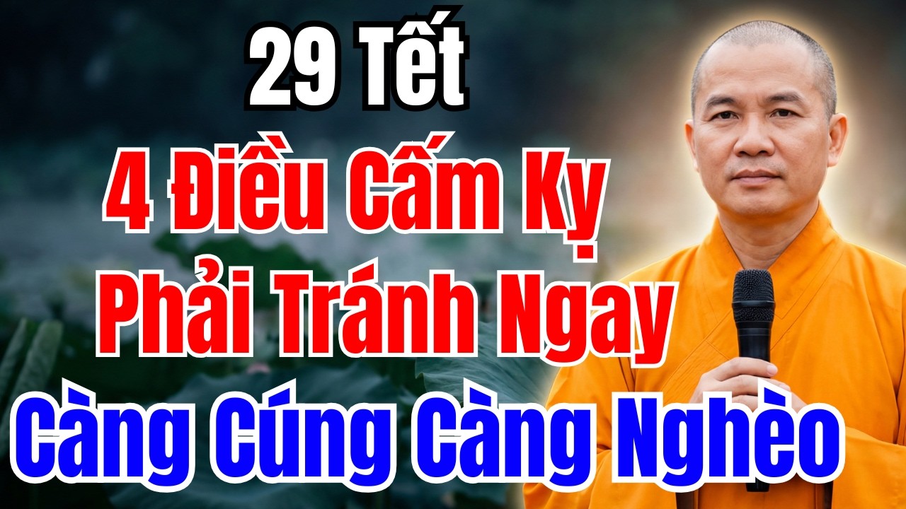 29 TẾT : 4 ĐIỀU CẤM KỴ Phải Tránh – Càng Cúng Càng MẤT LỘC | Phong Thủy Giàu Sang