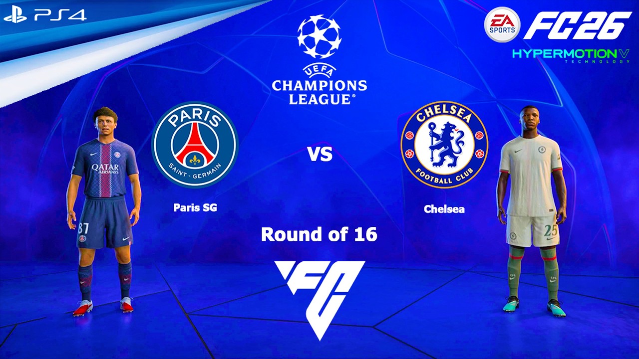 FC 26 PS4 — ПСЖ против Челси | Лига чемпионов УЕФА 25/26