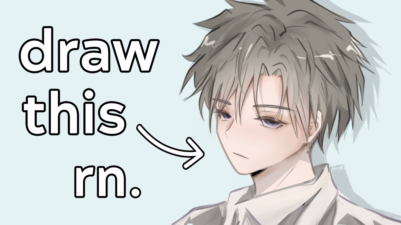 Как нарисовать аниме-мальчика | Простой урок