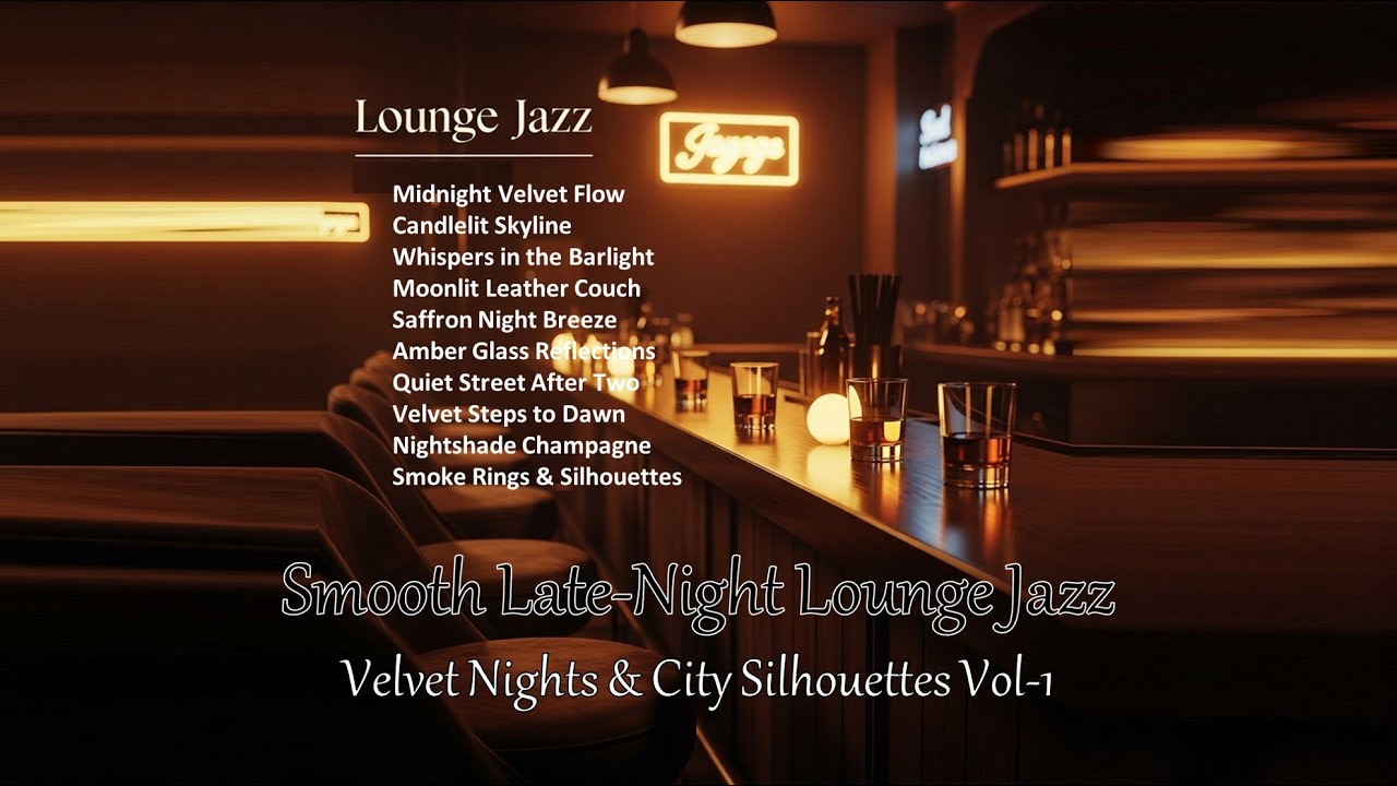 Velvet Nights & City Silhouettes - Smooth Late Night Lounge Jazz Vol 1 | Cafe Hotel Study Work Relax