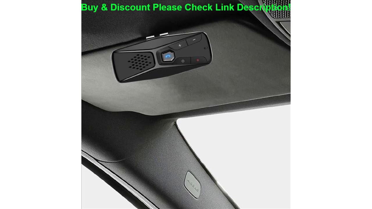 Deal Wireless Speakerphone Bluetooth 5.0+EDR Handsfree Car Kit Sun Visor  Auto Car Audio Receiver f
