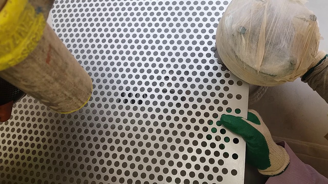 Perforated Sheet Installation for Personnel Protection (Insulation & Jacketing / Cladding)