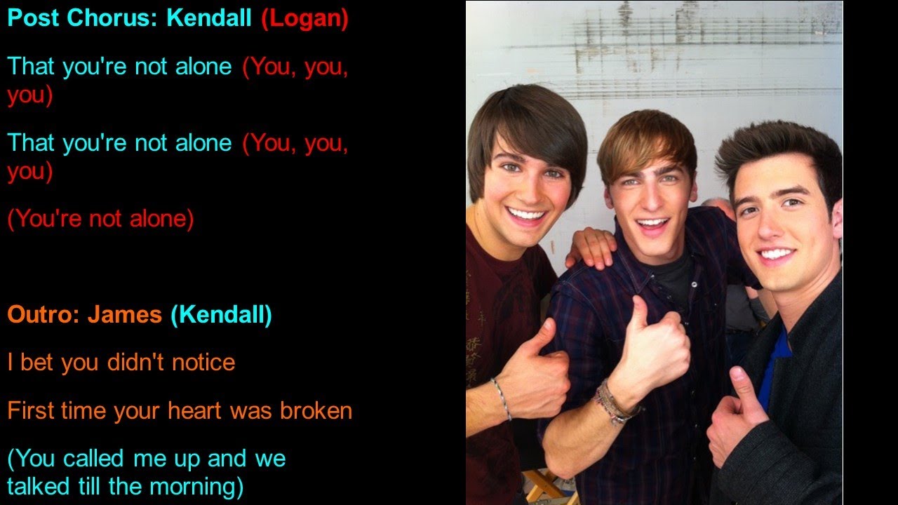 You’re Not Alone Big Time Rush Lyrics