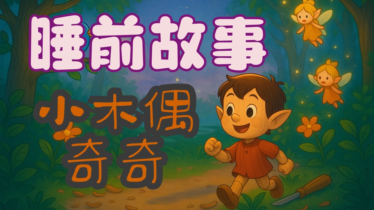 【一23睡前故事】《🪵小木偶奇奇👦》｜🌜床邊故事｜童話故事｜幼兒故事｜兒童故事｜晚安故事