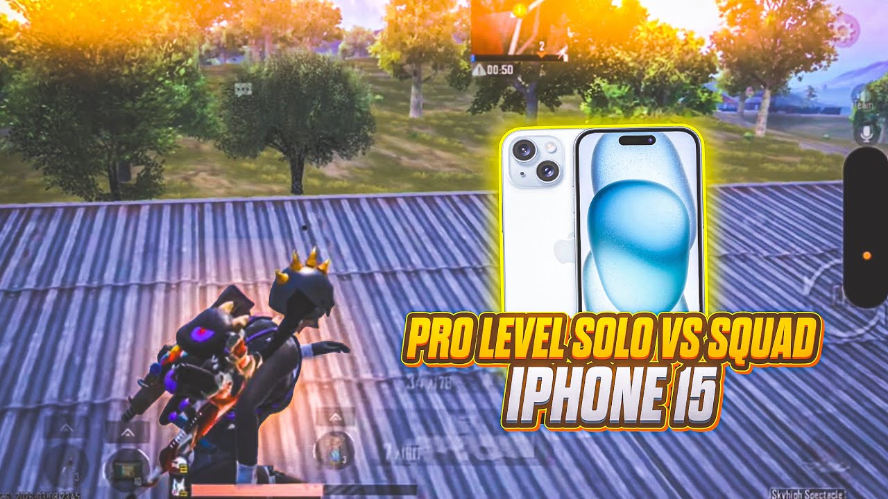 iPhone 15 Pro Level Solo vs Squad Gameplay 