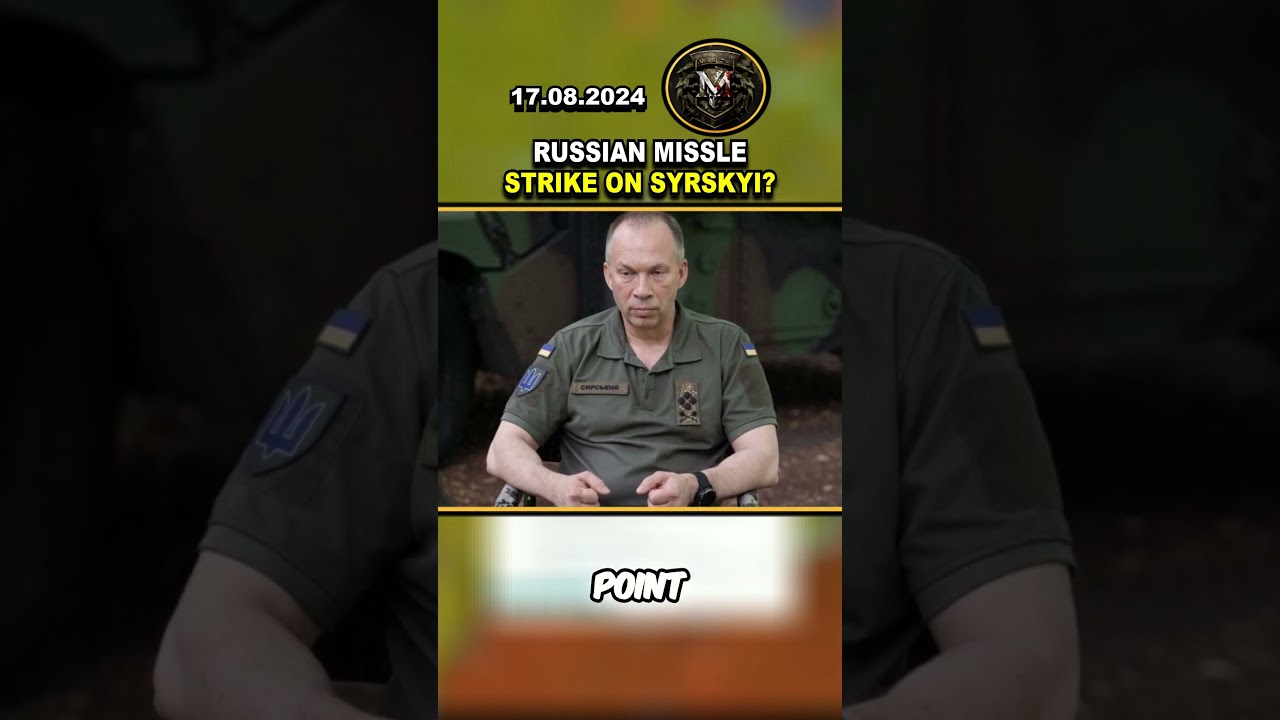 ⚠️ UKRAINIAN COMMANDER-IN-CHIEF SYRSKYI KILLED? #shorts #ukraine #russia #viral #trending