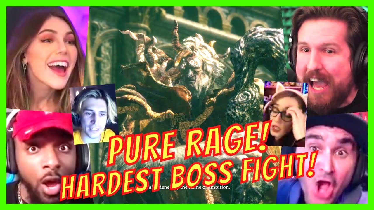 GAMERS RAGE & COMPLAIN at MARGIT THE FELL OMEN BOSS FIGHT REACTIONS - ELDEN RING BOSS FIGHT MASHUP
