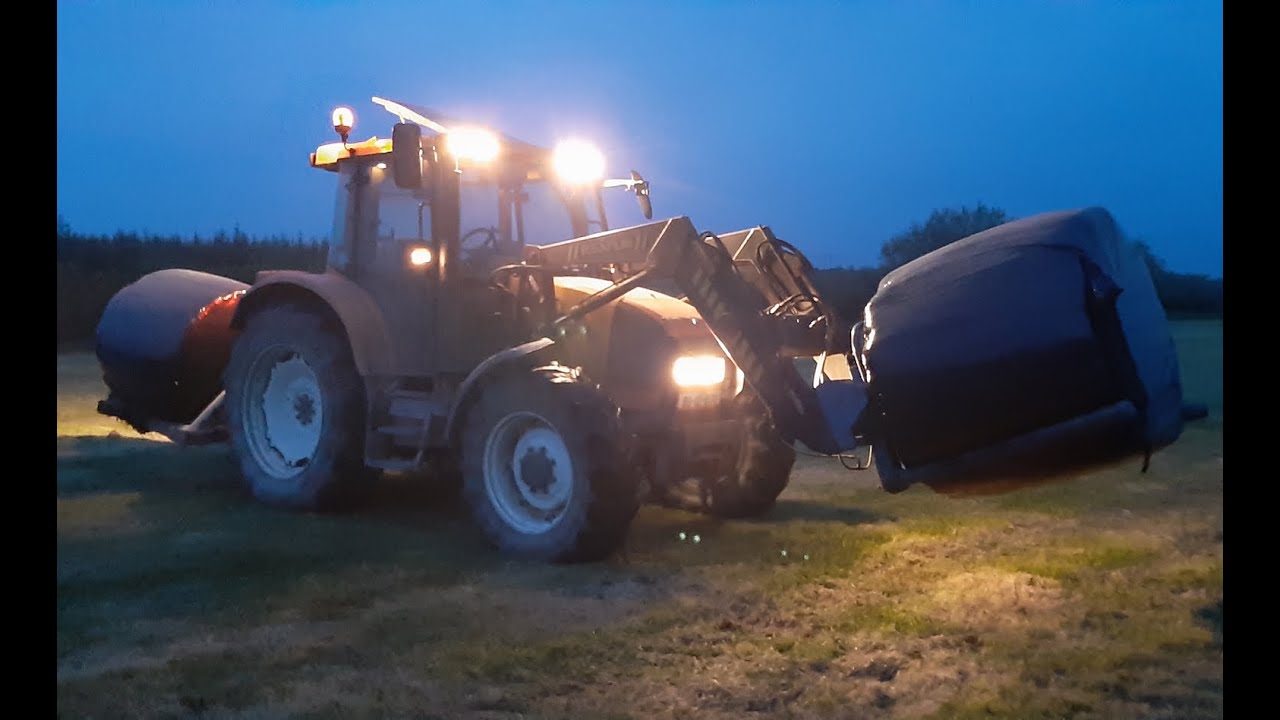 Drawing bales near Kilrush - First person