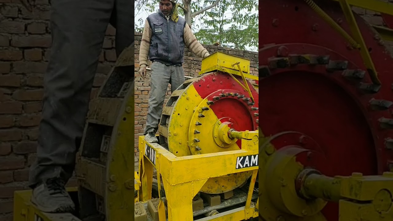 Clay brick making machine by Kamal brick works..--25/12/19 production