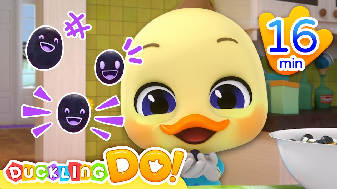 😋🍊🥦 Colorful Fruits Song + More🥝🍇🎀| Duckling Do | Nursery Rhymes & Kids Song | Video For Babies