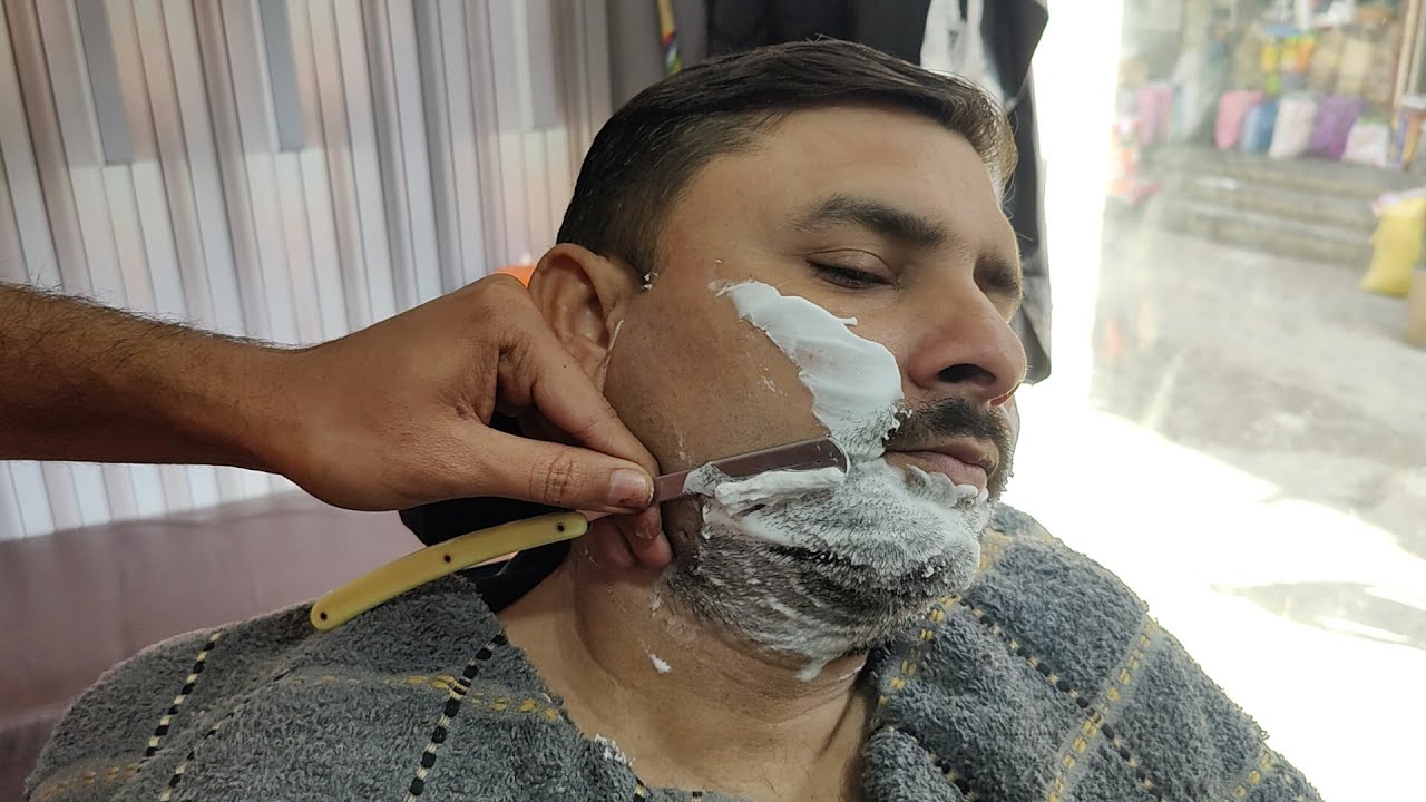 ASMR SHAVING _STEP BY SETP 🪒MR BARBERSHOP 🔥