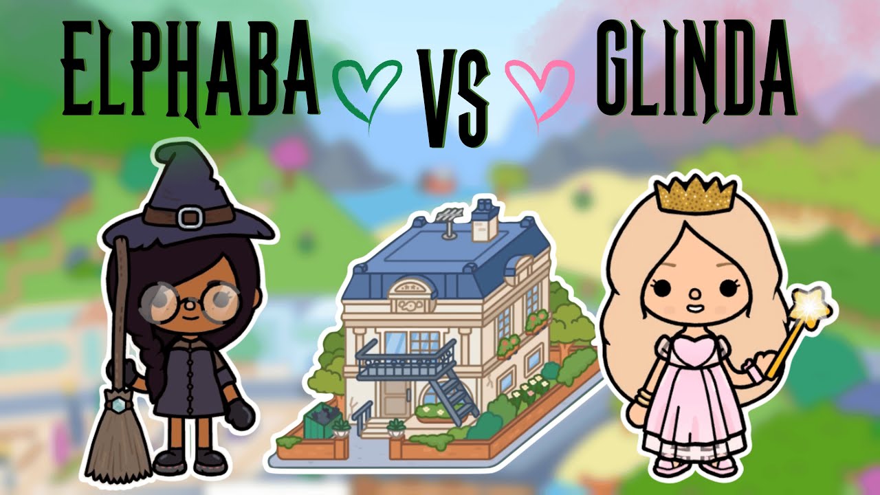 Эльфаба против Глинды 💚💗 Вдохновлённые ЗЛОДЕЙ идеи дизайна здания на Бик-стрит в Тока-Бока 😍 TOCA...