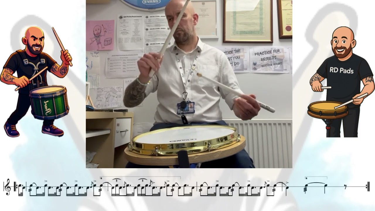 🥁Standard 4/4 March - Scottish Snare Drumming🥁