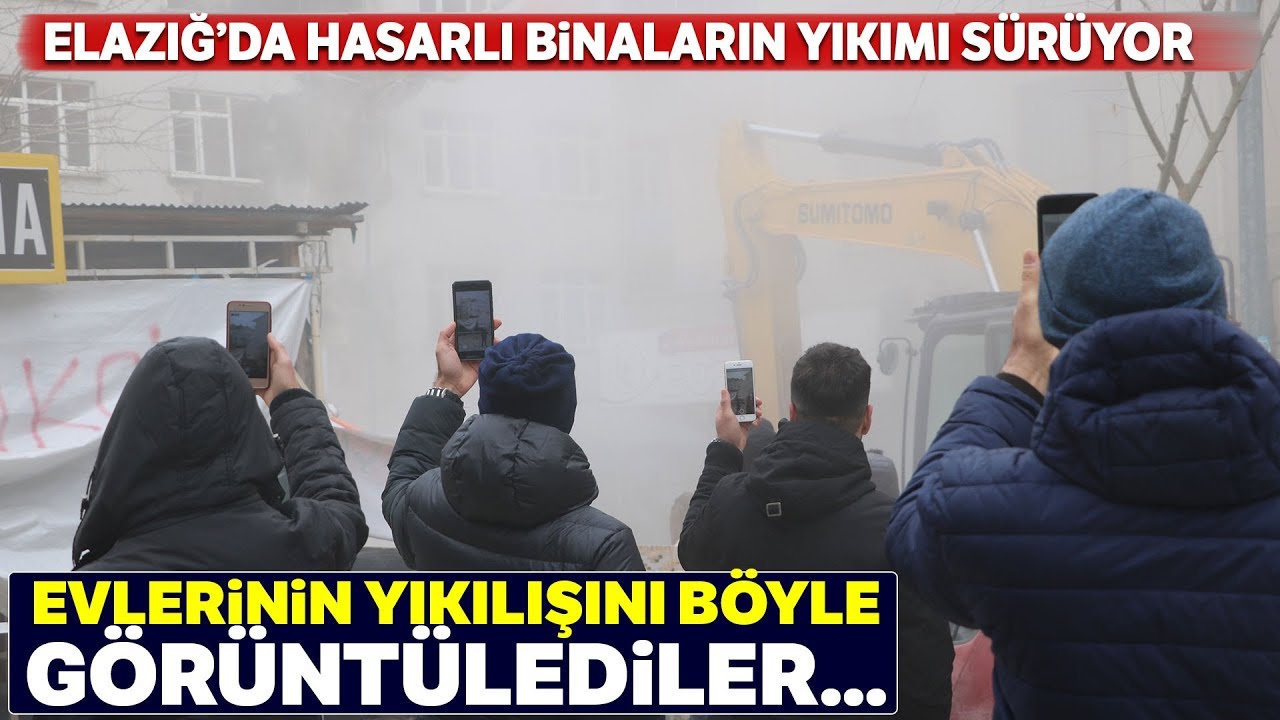 Depremin Vurduğu Elazığ'da 23 Noktada Yıkım Sürüyor