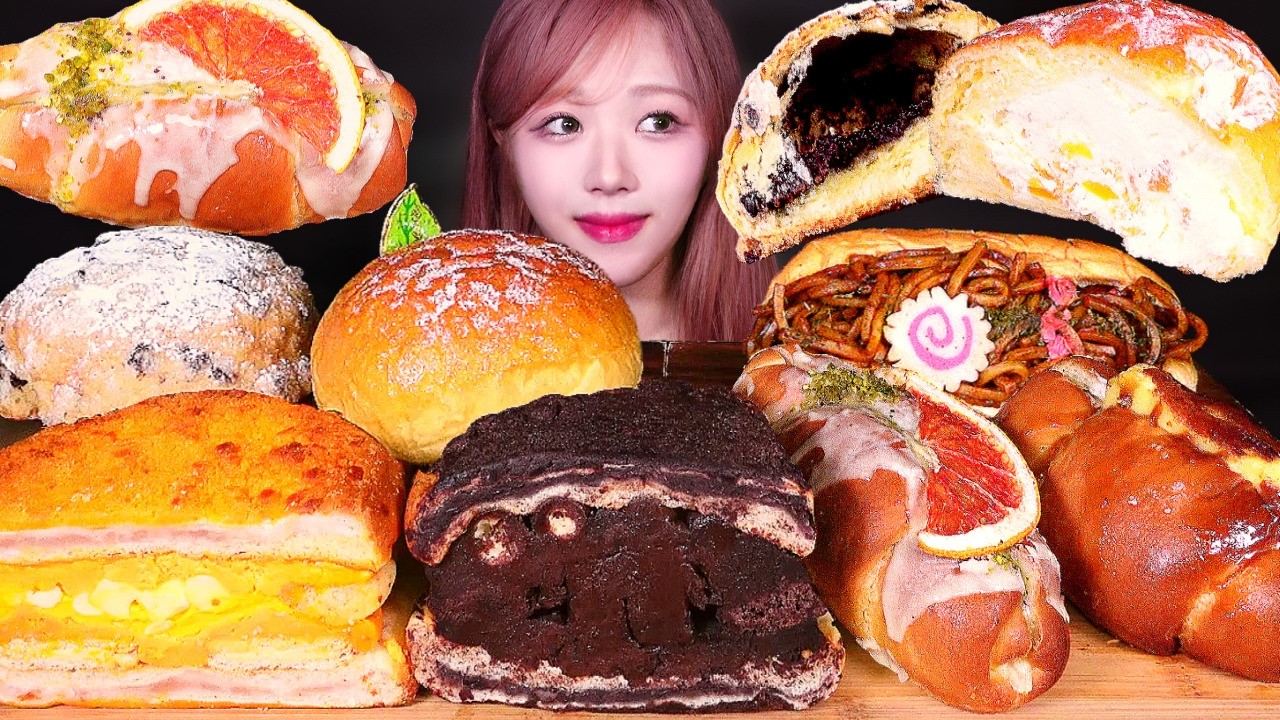빵 털러 대구까지 간 빵순이의 빵 종류 별로 뿌시기🍞 비비당 맘모스빵 소금빵 메론빵 크림빵 먹방 리얼사운드 BREAD DESSERT MUKBANG ASMR