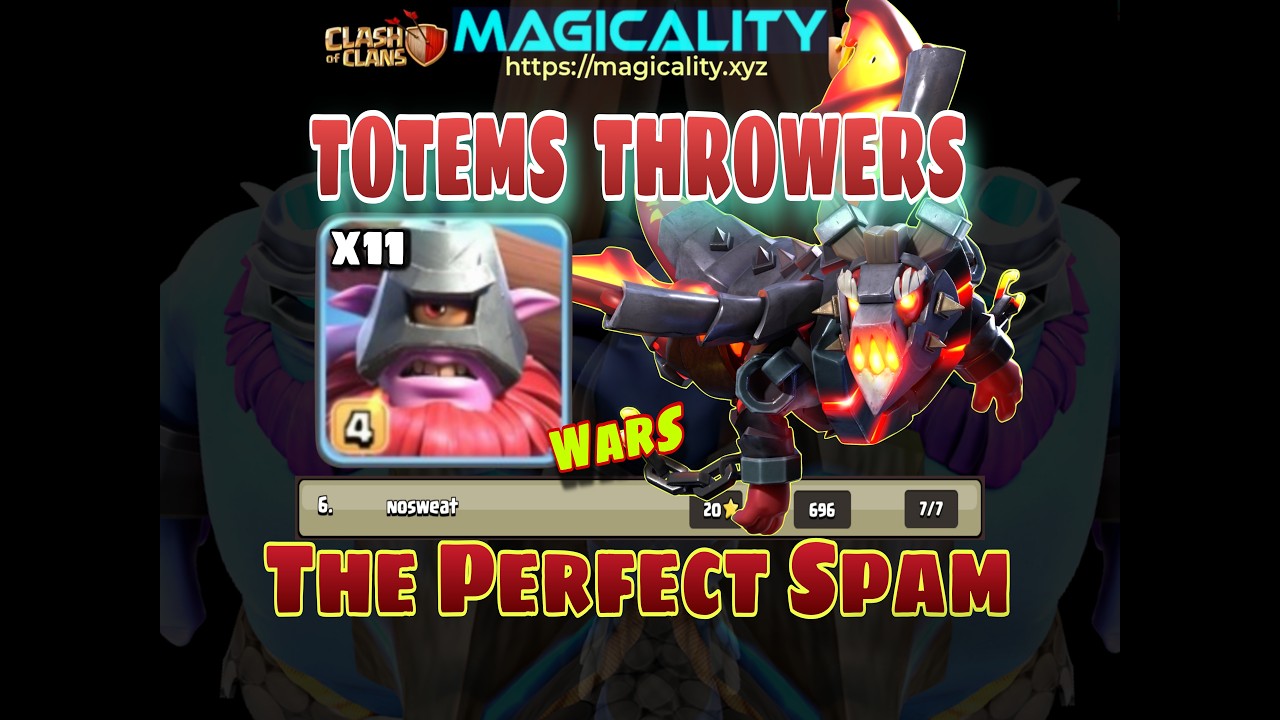 TH18 TOTEMS THROWERS + DUKE (#9) #nosweat #CWL #coc #supercell #clashofclans #magicality #elite #fyp