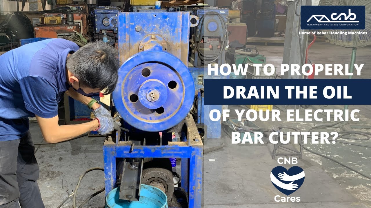 How to properly drain the oil of your electric bar cutter?