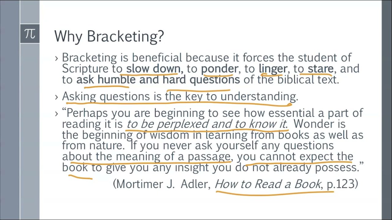 Bracketing 101 - Part 1