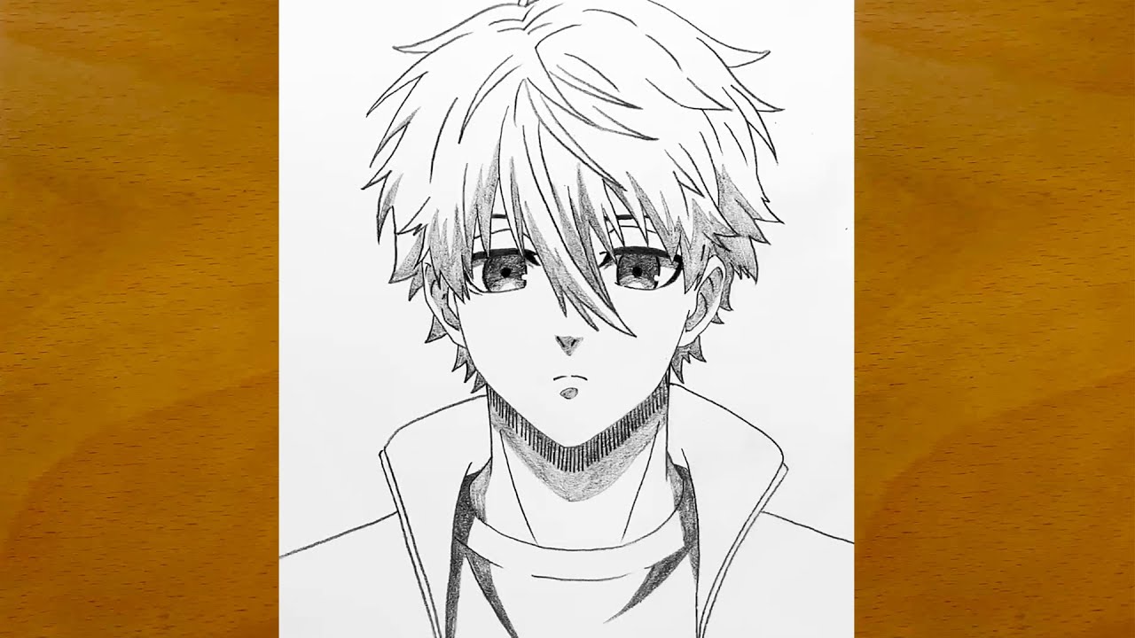 How to Draw Nagi Seishiro from Blue Lock || Step-by-Step Anime Sketch