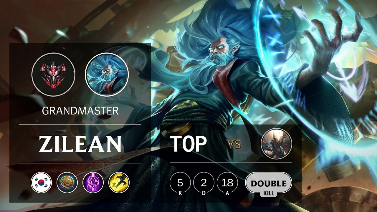 Zilean Top vs Pantheon - KR Grandmaster Patch 9.21