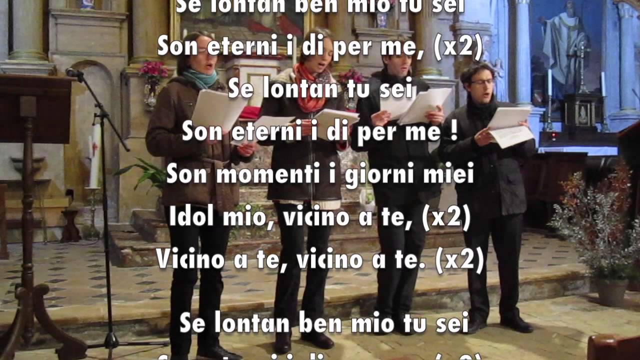 Se lontan ben mio tu sei, Mozart - Quatuor Entrelacs (live)