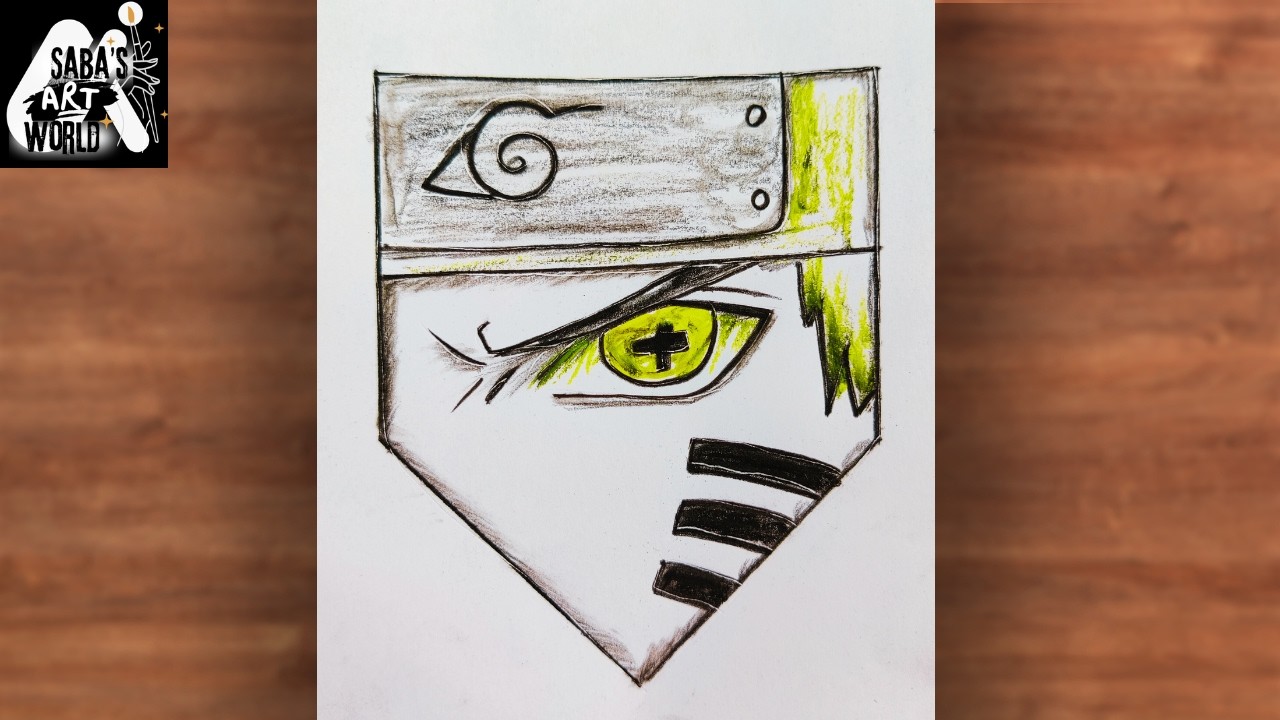 Drawing Naruto’s God Eye! ⚡ Six Paths Sage Mode Art
