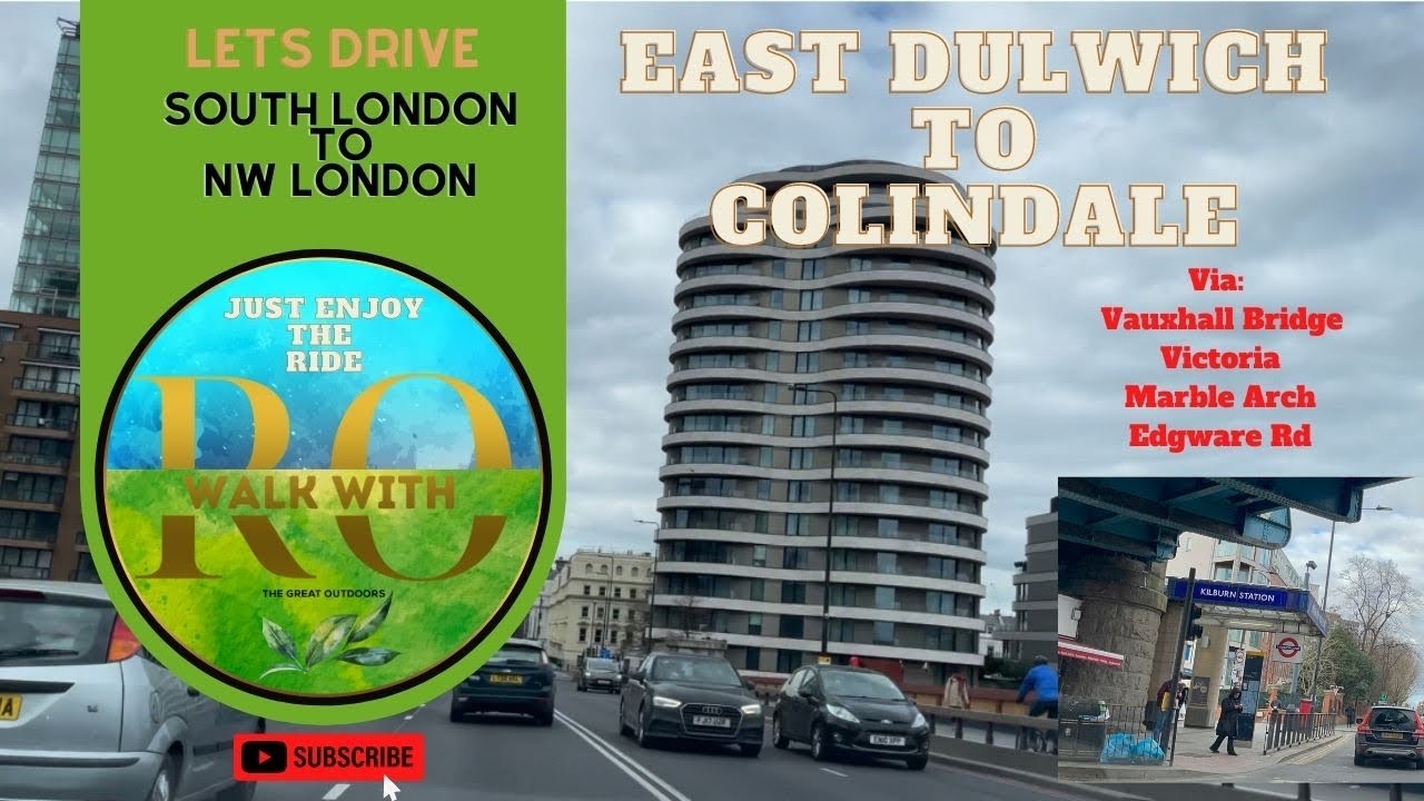 Let’s Drive: EAST DULWICH TO COLINDALE (South London to North West London) #drivewithro #walkwithro