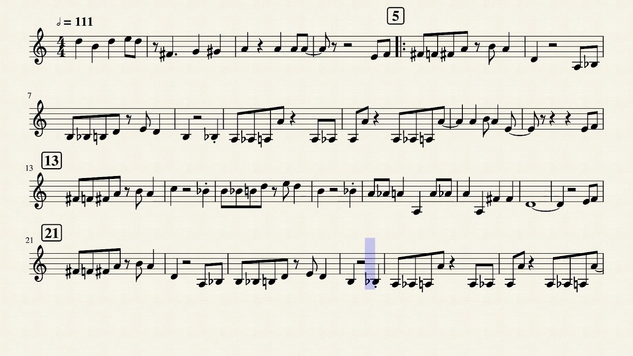 Mario 64 - Bob-omb Theme, Arr. for Trumpet