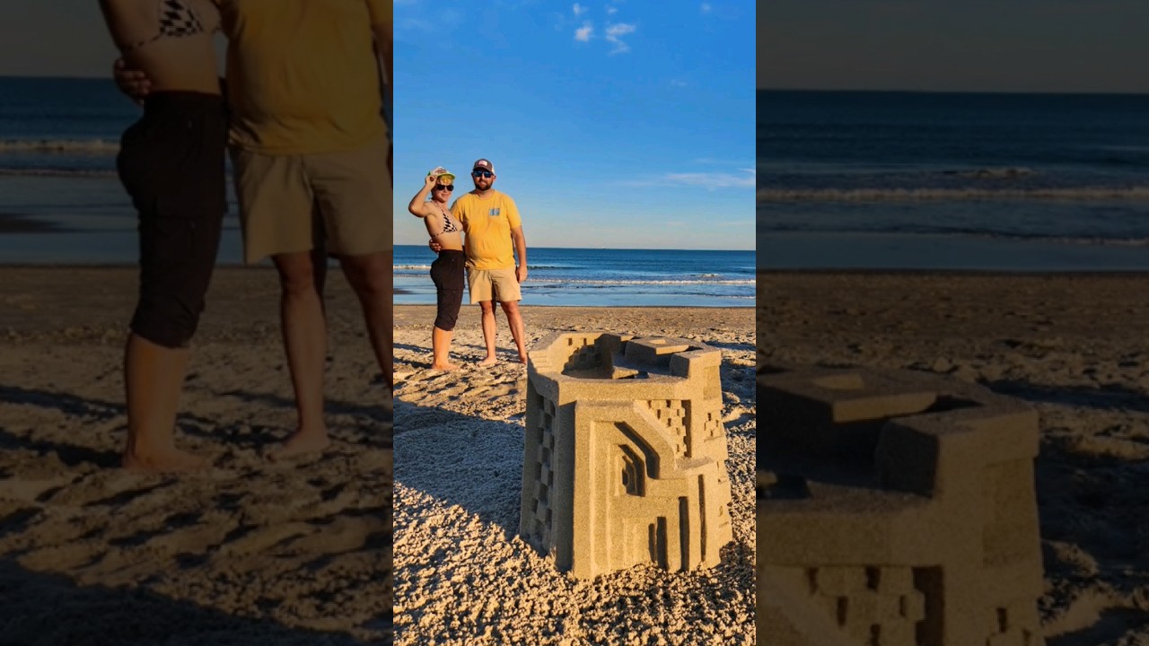 Florida sand #sand #sandcastle #sandsculpture #process #sandart #satisfying #sculpture #beach #asmr