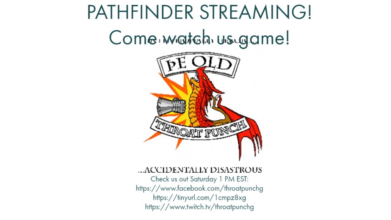 What's next? Pathfinder Live Play for Blood Lords! Saturday 2PM EST!