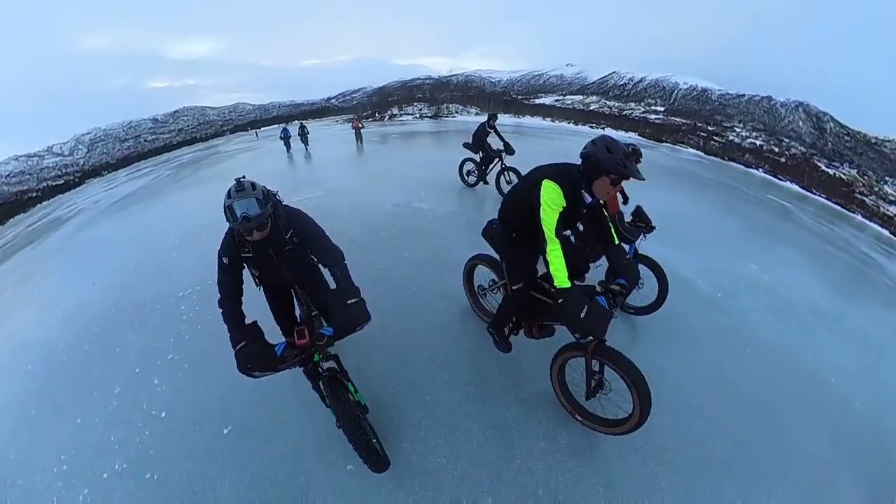Ice biking Ustedalsfjorden Geilo Fat Viking 2022