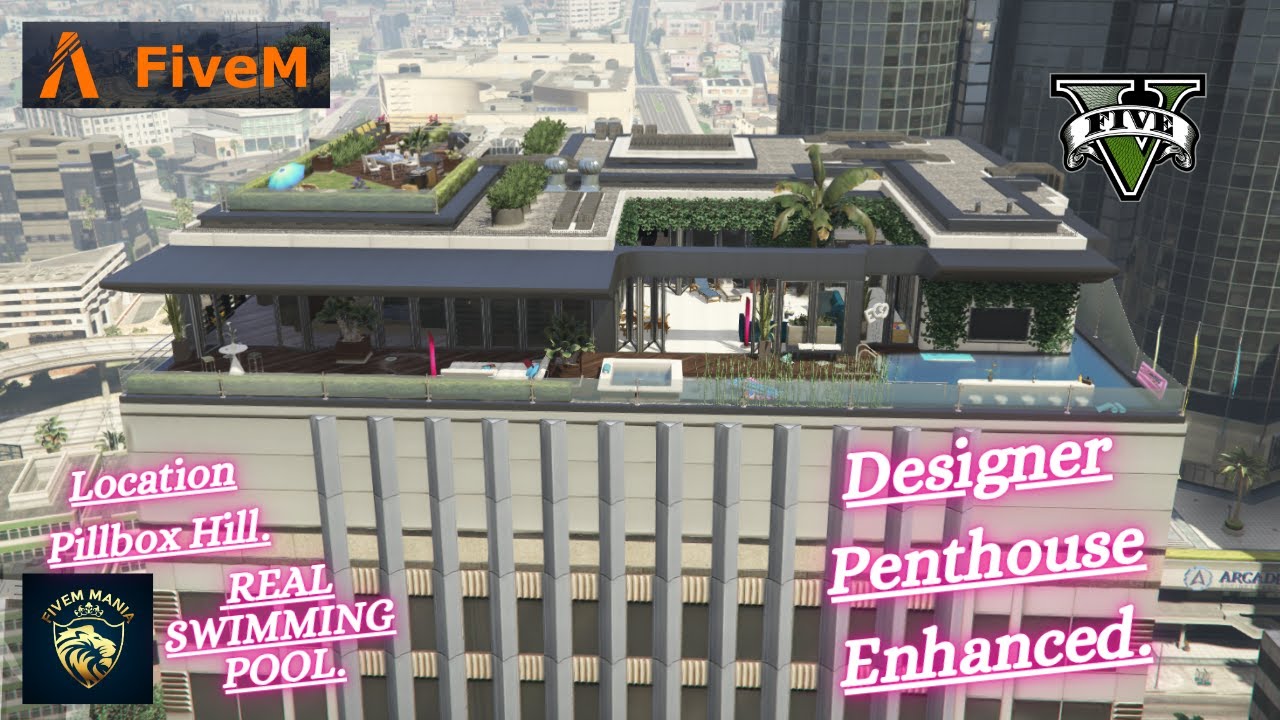Designer Penthouse, Enhanced Villas & Gang Mansions | Beautiful Interiors Showcase | #fivem #mlos
