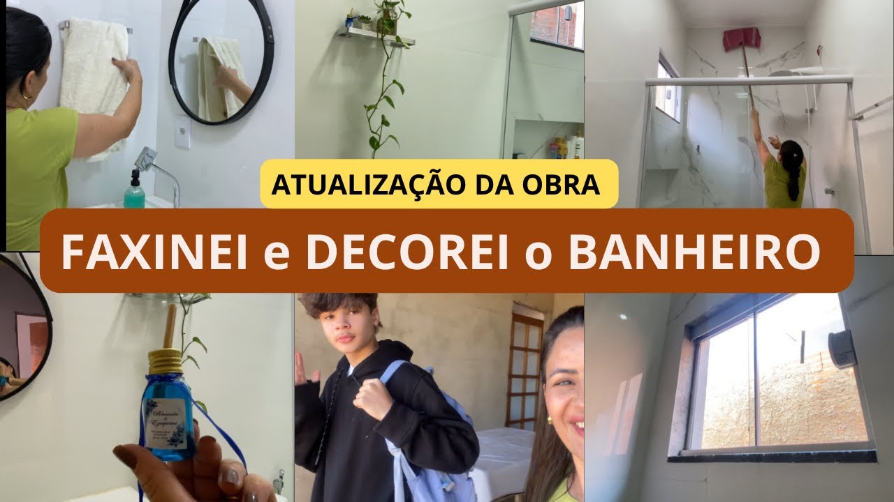 Casa ta ficando linda faxina e decoração do banheiro, colocou a janela começou o quarto😄rotina real.