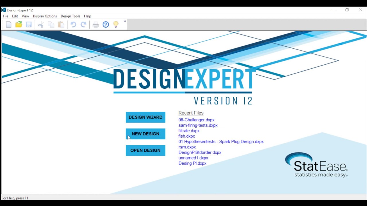 Design Expert Tutorial - Set up of a screening Design