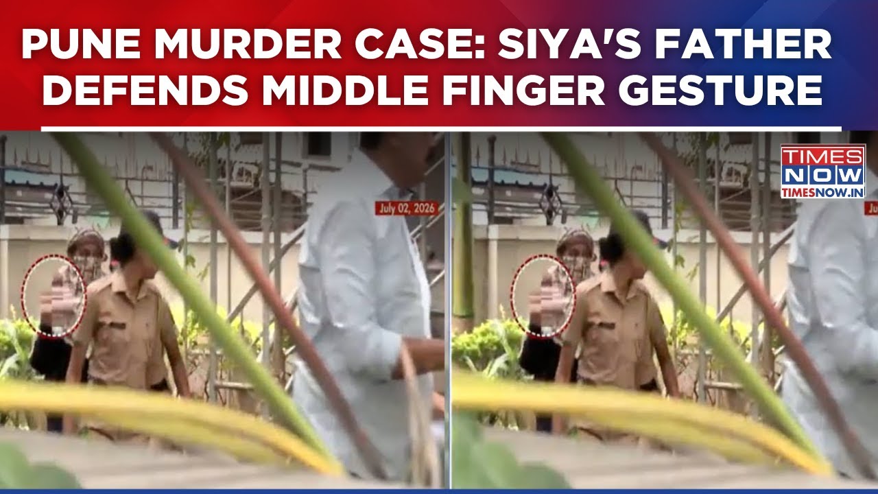 Pune Murder Case: Siya's Father Defends Viral Middle Finger Gesture, Says 'It Was Misinterpreted'